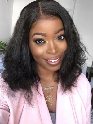 Fashion Gabrielle Union Bob Hairstyle Indian Remy Hair Glueless Lace Wig [Mary001]