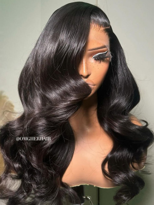 Loose Body Wavy 3D DOME CAP Fitted Glueless 8X6 Pre-Cut HD Lace Wig [DLW14]																																												