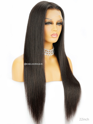 Silky Straight 4.5in Parting Lace Front Wigs Indian Remy Human Hair [ILW41]