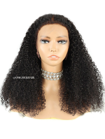 NEW Fitted Glueless 360 Curly HD Lace Wig With Realistic Curly Edges Front & Back [HLW09]