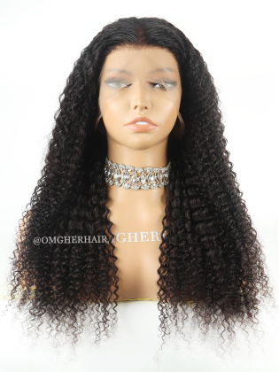 20 Inches 150% Density 5" Parting Space Small Size 360 Curly Wig  [CS38]
