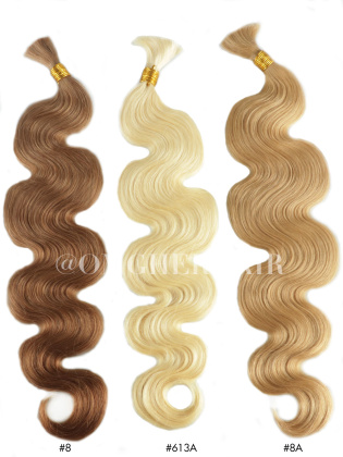 Colored Body Wave Luxe Virgin Bulk Hair Extension For Boho Braiding [BD01]