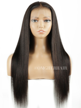 Special Offer - Light Yaki Straight 360 Pre-Plucked Hairline Lace Wig [CS195]