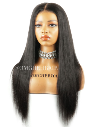Pre-Everything Yaki Straight HD Lace Glueless New Clean Hairline 9x6 Wig[CS202]