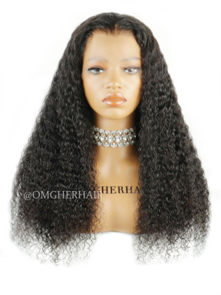 Invisible Drawstring 360 Burmese Curly Fitted Glueless HD Lace Wigs [IDW01]