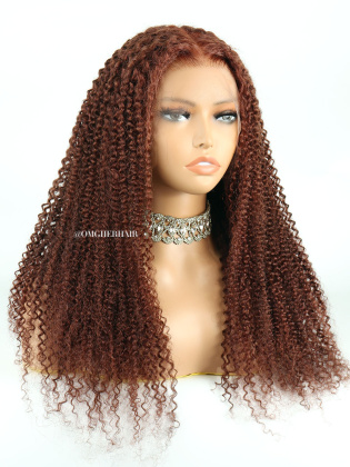 Auburn Curly Fitted Glueless 13x6 HD Lace Wig [GLW04]