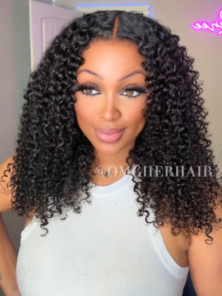 Exotic Burmese Curly 3D DOME CAP Fitted Glueless 9X6 Pre-Cut HD Lace Wig [DLW32]