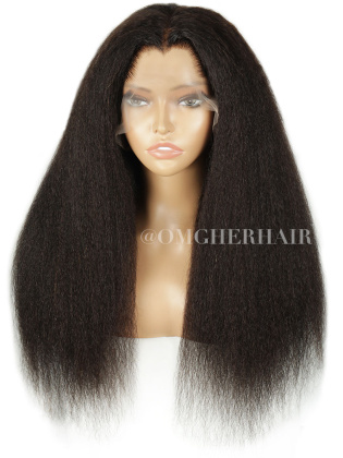 New Trend Lagos Hairline Natural Looking Kinky Straight 360 Lace Wig [CS292]