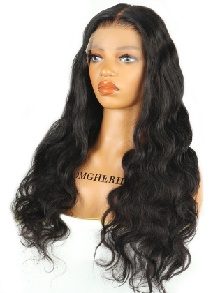 Natural Wavy Fitted Glueless 6'' HD Lace Wig Pre-Plucked Hairline [GLW08]