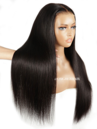 Silky Straight 3D DOME CAP Fitted Glueless 8X6 Pre-Cut HD Lace Wig [DLW05]																																				