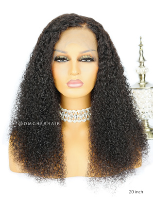 150%/180% Kinky Curly 360 Lace Frontal Wig Indian Hair[CBW32]