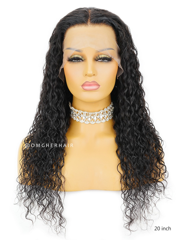  Deep Part Lace Front Wigs Natural Curly Pre-Plucked Hairline Indian  Remy Hair